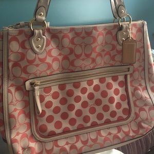 THIS HAS BEEN SOLD!! Large signature fabric tote